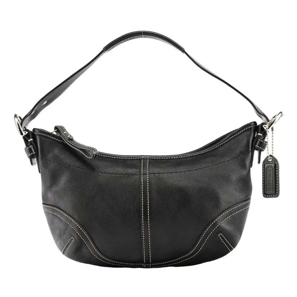 Coach SoHo Hobo Black Leather Shoulder Bag